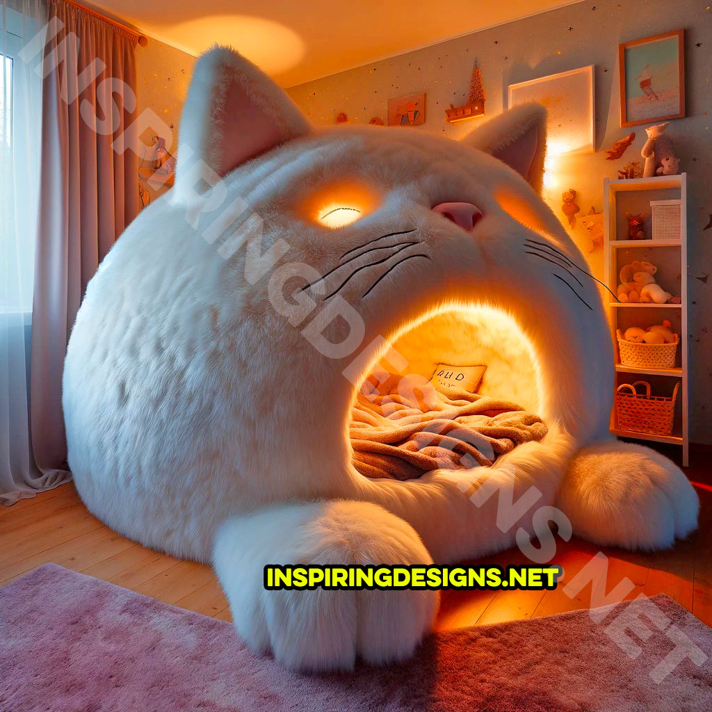 Giant Cat-Shaped Kids Beds