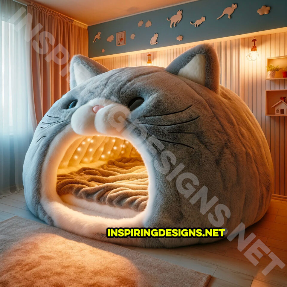 These Giant CatShaped Beds Are The Purrfect Addition to Any Child’s Room! Inspiring Designs