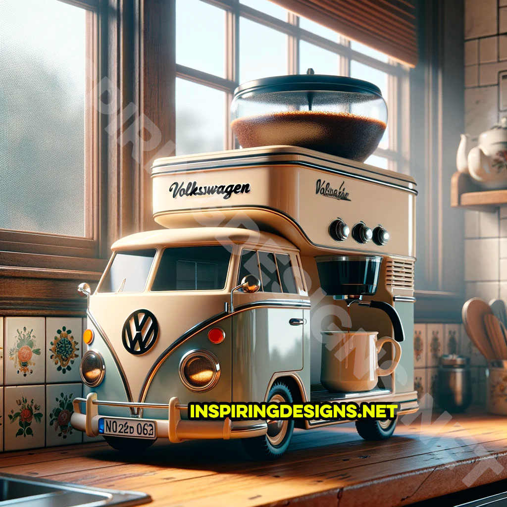 Volkswagen Bus Shaped Coffee Maker