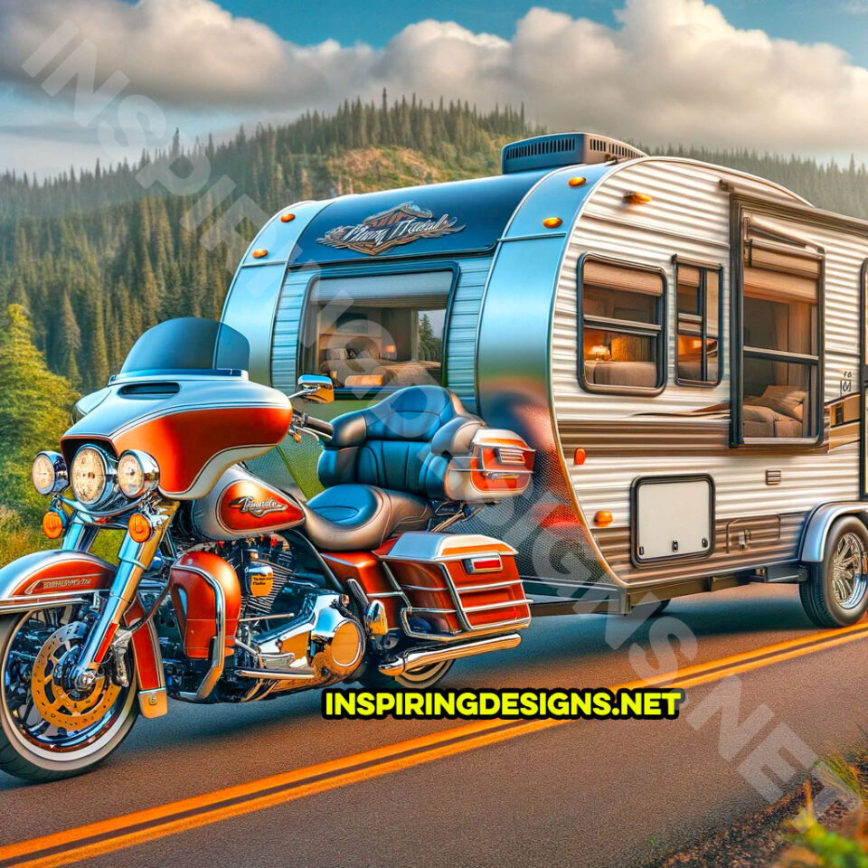 harley davidson camper trailer