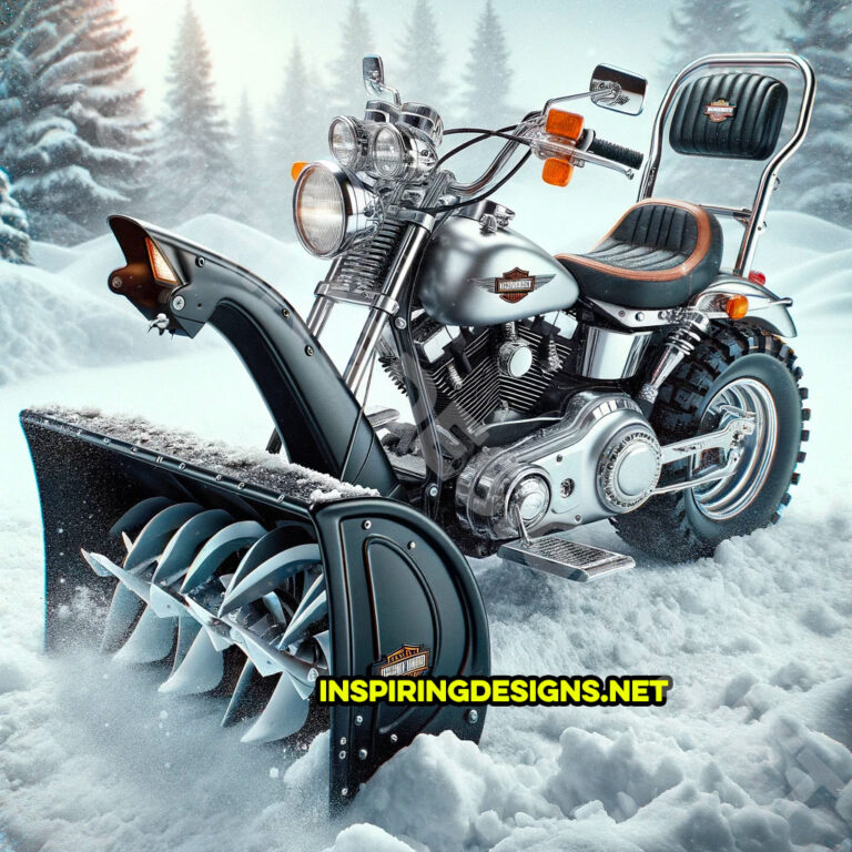 These Harley Motorcycle Snowblowers and Lawn Mowers Are The new Kings ...