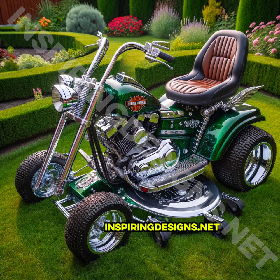 These Harley Motorcycle Snowblowers and Lawn Mowers Are The new Kings ...