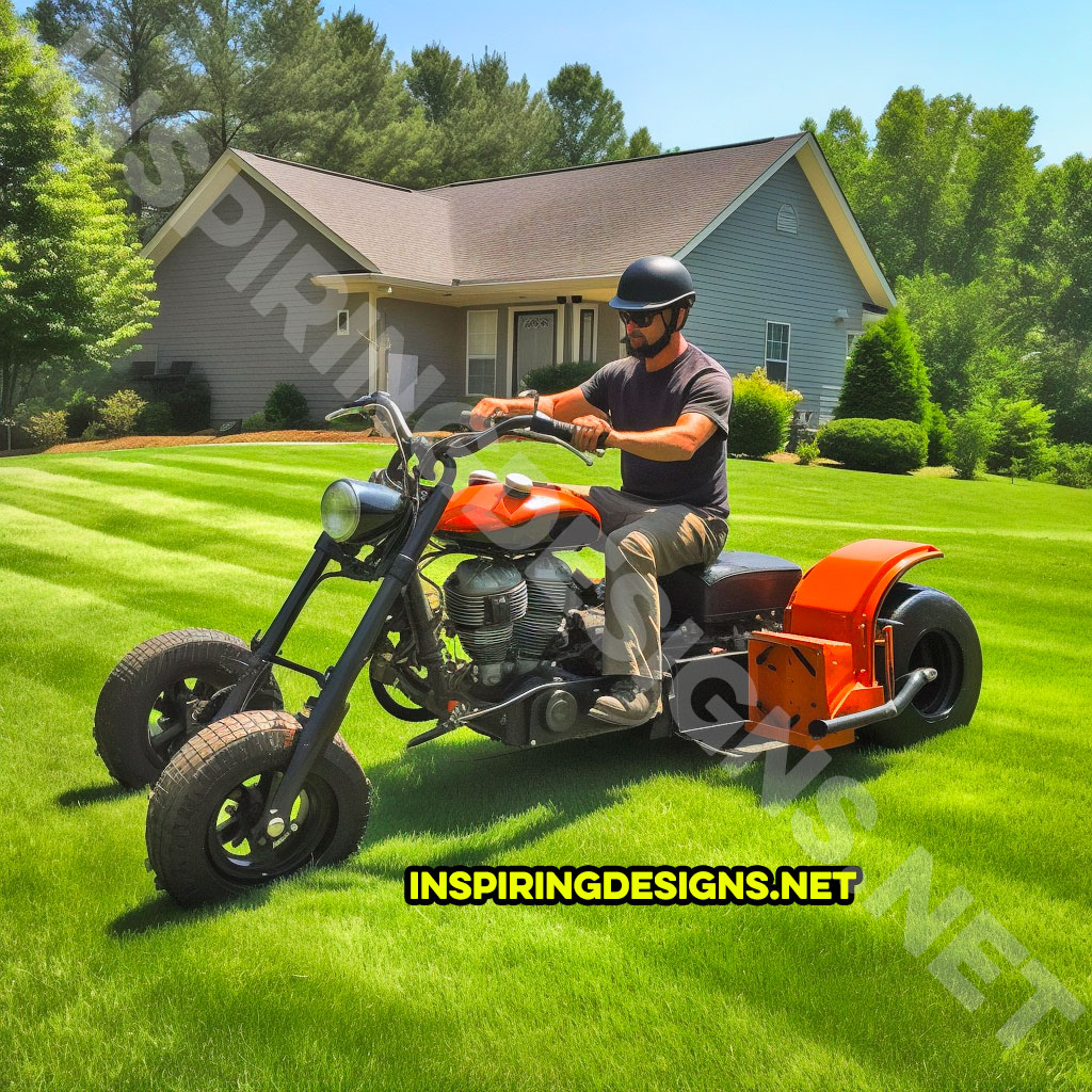 Harley Davidson Motorcycle lawn mower