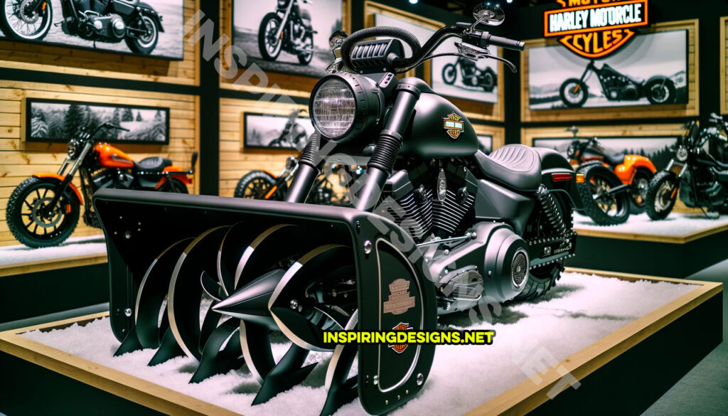 Harley Davidson Motorcycle Snowblower