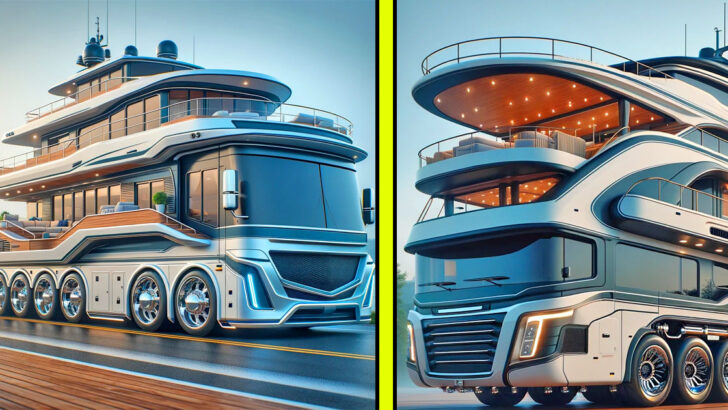 These Giant RVs Shaped Like Yachts Are a New Wave of Road-Tripping Luxury