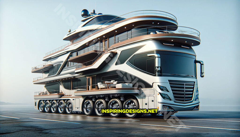 Giant yacht shaped RVs