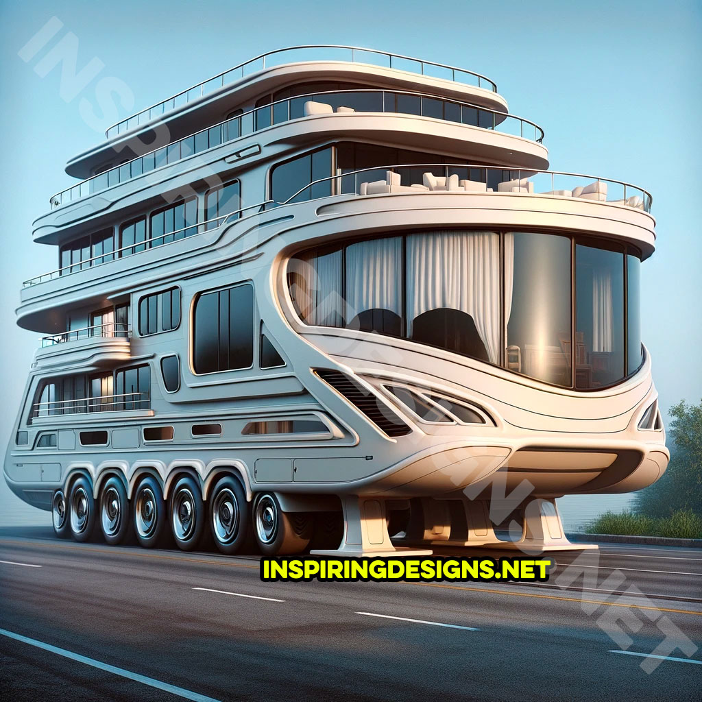 Giant yacht shaped RVs