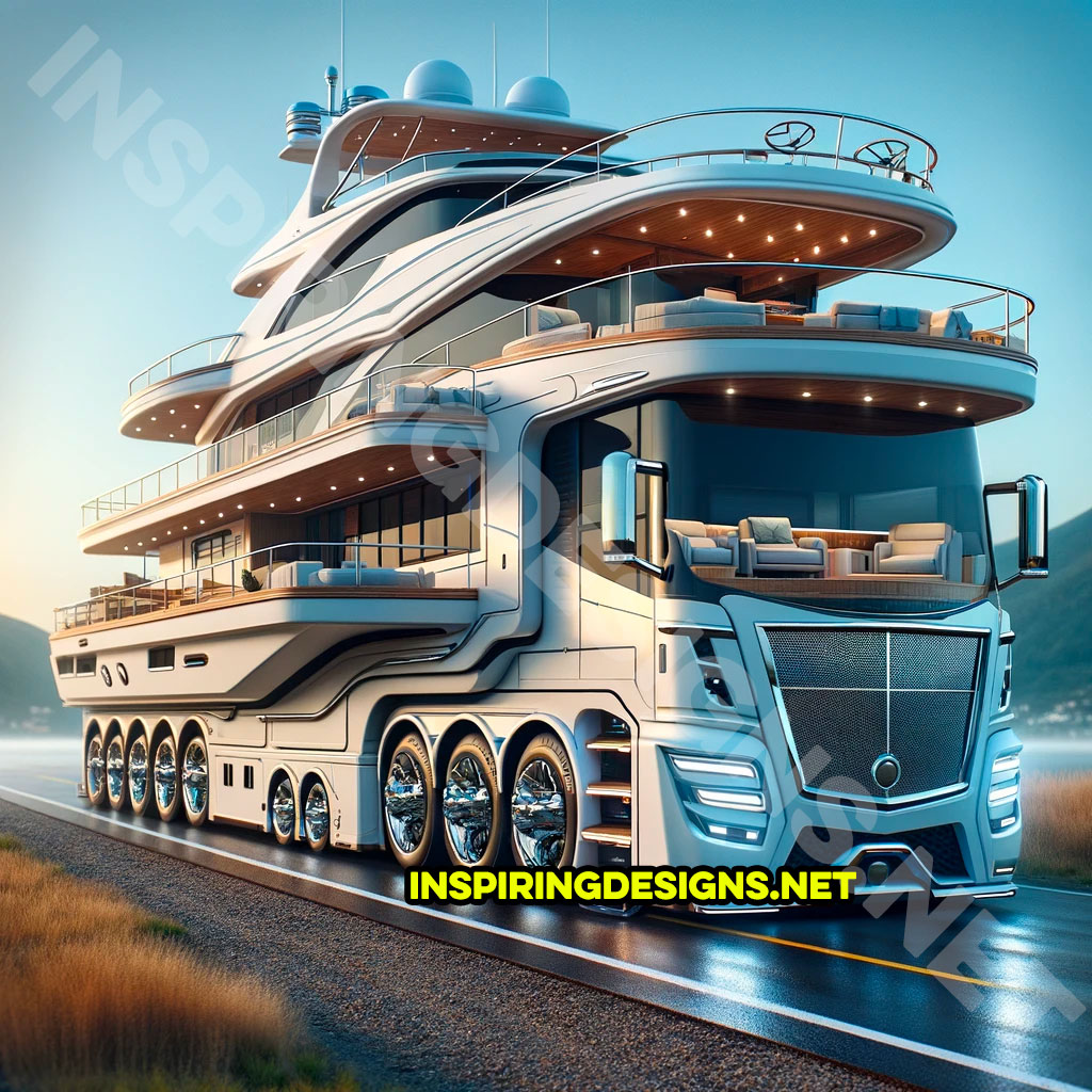 Giant yacht shaped RVs