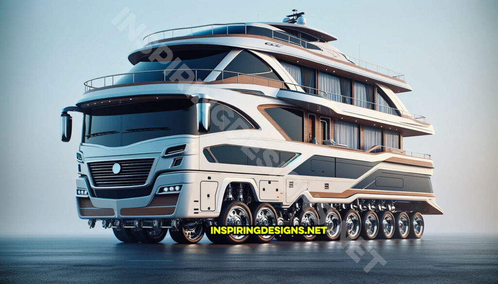 Giant yacht shaped RVs