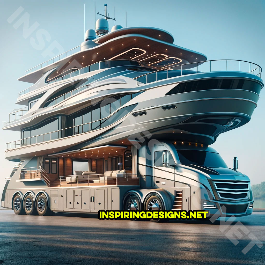 Giant yacht shaped RVs