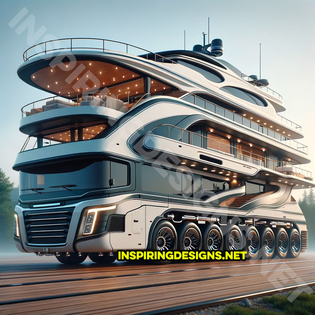 Giant yacht shaped RVs