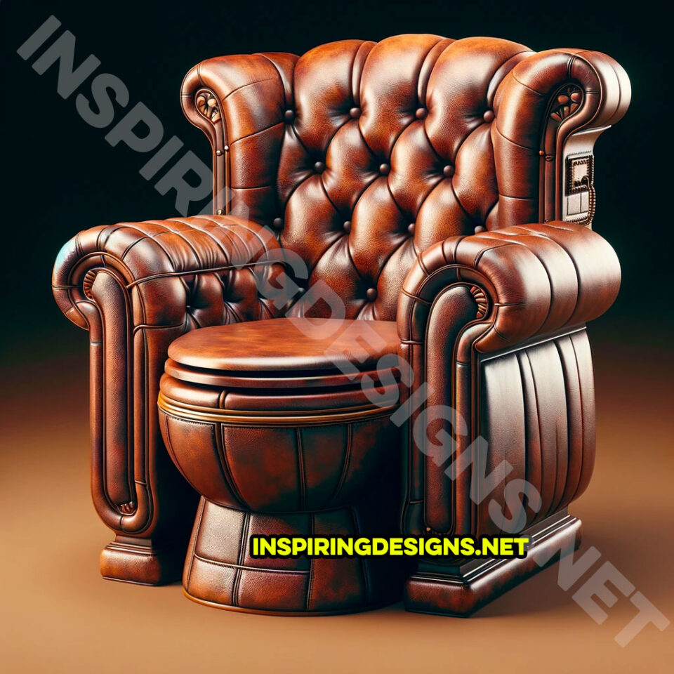 These Luxury Leather Armchair Toilets Elevate Your Bathroom to Royal