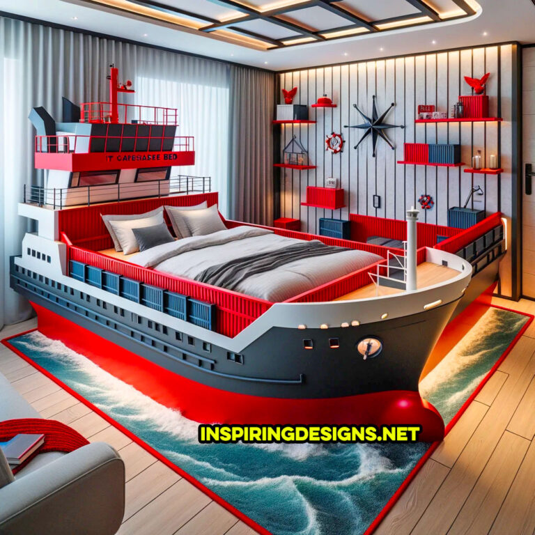 These Cargo Ship Shaped Kids Beds Turn Bedtime into an Exciting Voyage on the High Seas
