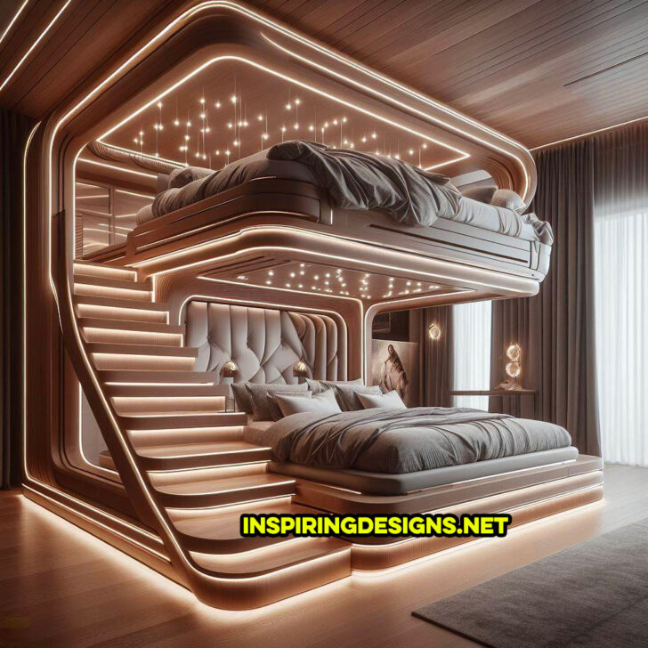 These Epic Luxury Bunk Beds Offer a Stairway to Heavenly Design and