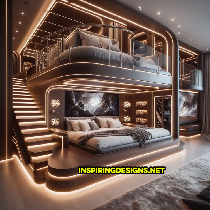 These Epic Luxury Bunk Beds Offer a Stairway to Heavenly Design and