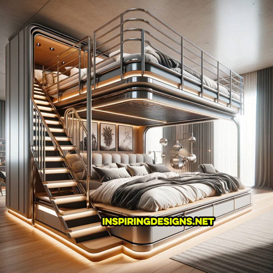 These Epic Luxury Bunk Beds Offer a Stairway to Heavenly Design and
