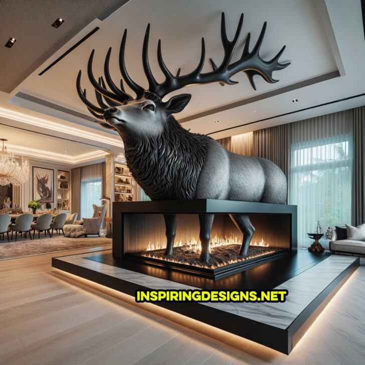 These Giant Fireplaces Are Shaped Like Dogs, Cats, and Various Other ...