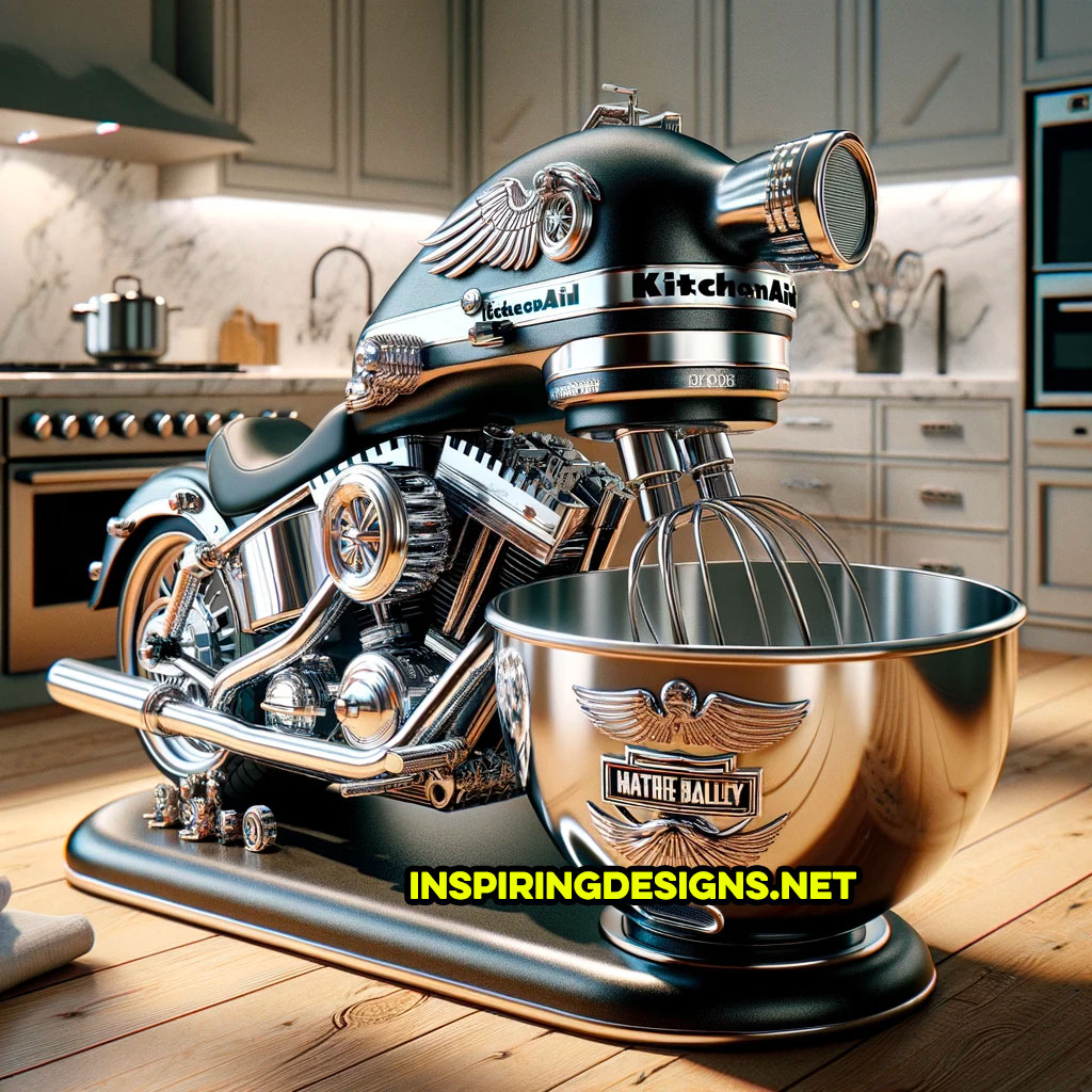 Harley Davidson Motorcycle Kitchen Appliances - Harley baking mixer