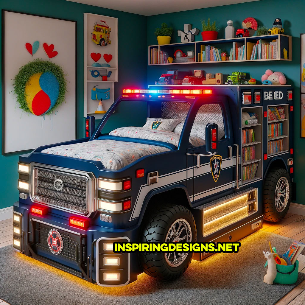 First Responder Bed With Library