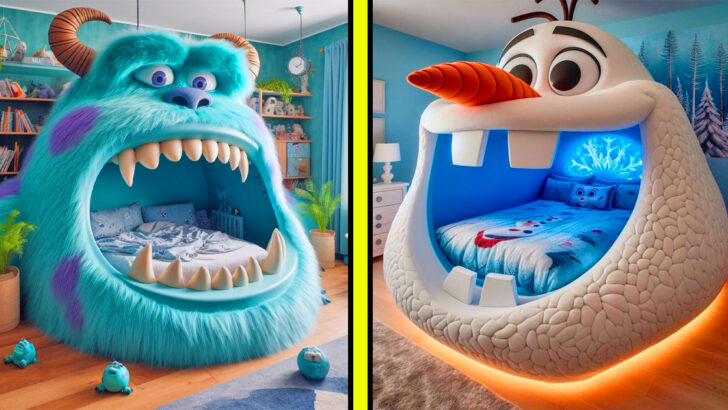 Giant Disney and Pixar Character Kids Beds