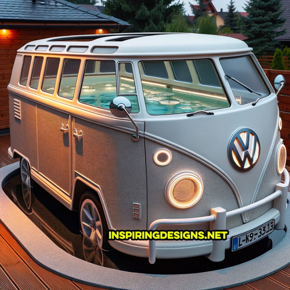 These Volkswagen Bus Hot Tubs Will Transform Your Patio into a Retro