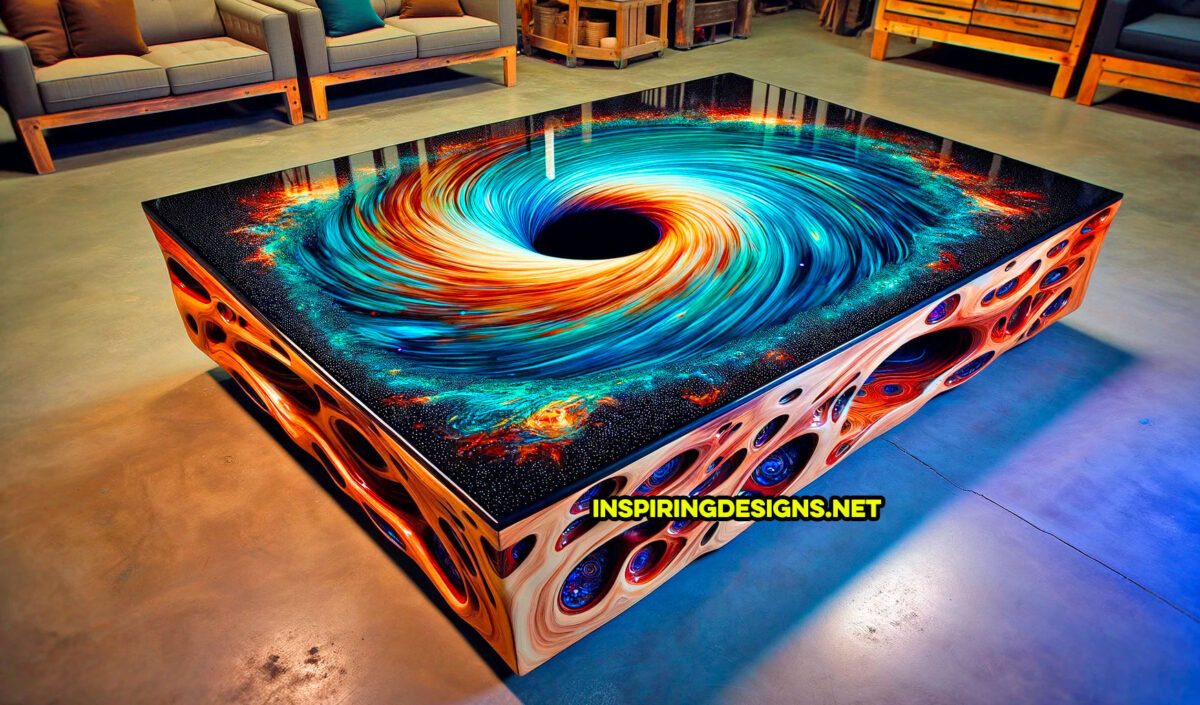 These Vortex Coffee Tables Are Where Art And Functionality Spiral