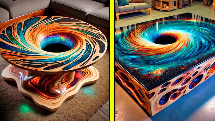These Vortex Coffee Tables Are Where Art and Functionality Spiral Together
