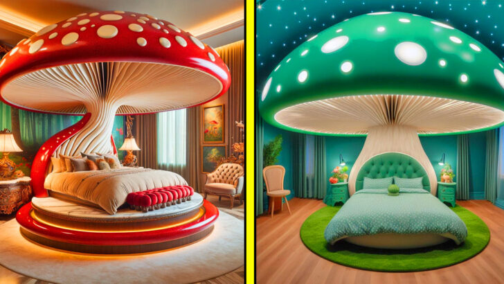 These Giant Mushroom Beds Add a Touch of Magic to Any Sleeping Space