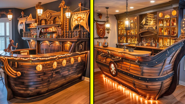 These Pirate Ship Home Bars Will Anchor Your Next Party with Style