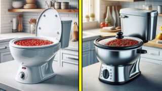 Toilet shaped slow cookers