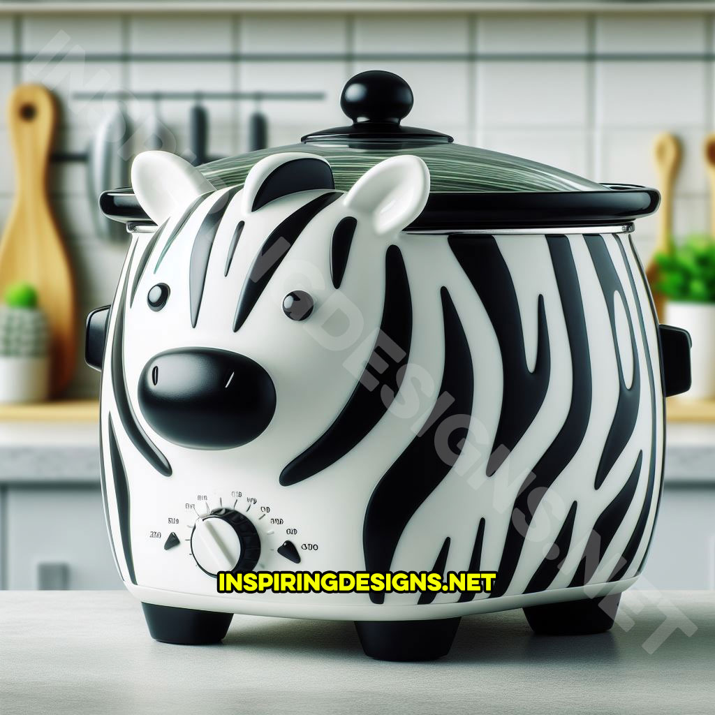 Cute Animal Shaped Slow Cookers - Zebra Slow Cooker