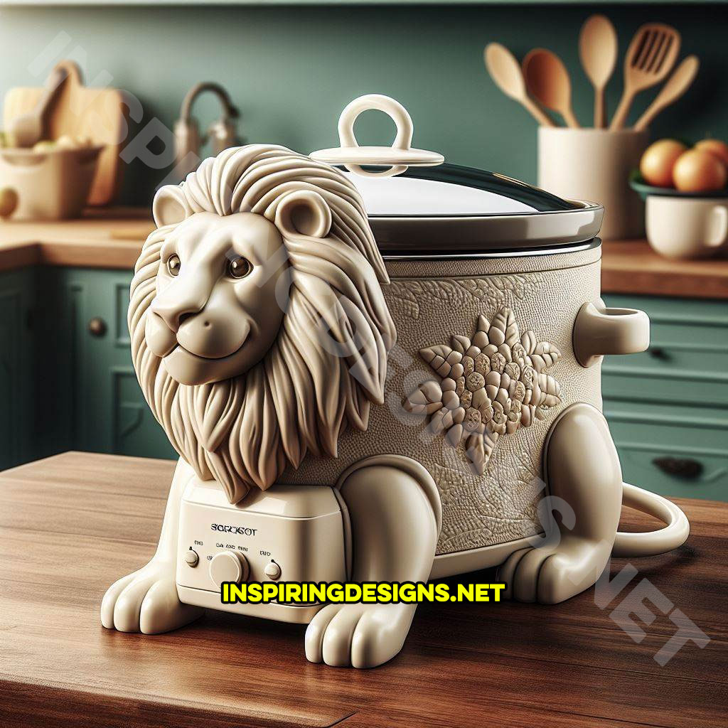 Cute Animal Shaped Slow Cookers - Lion Slow Cooker