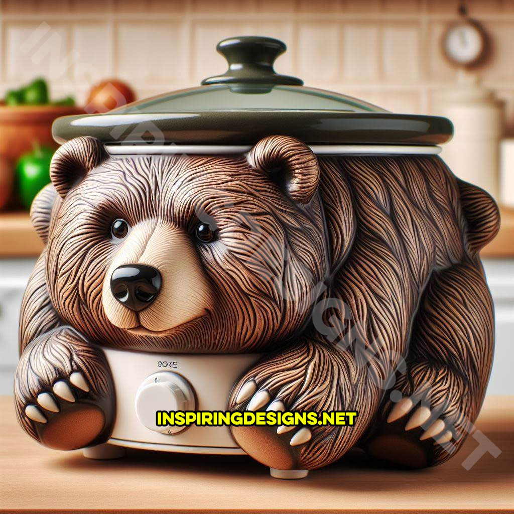 Cute Animal Shaped Slow Cookers - Grizzle Bear Slow Cooker