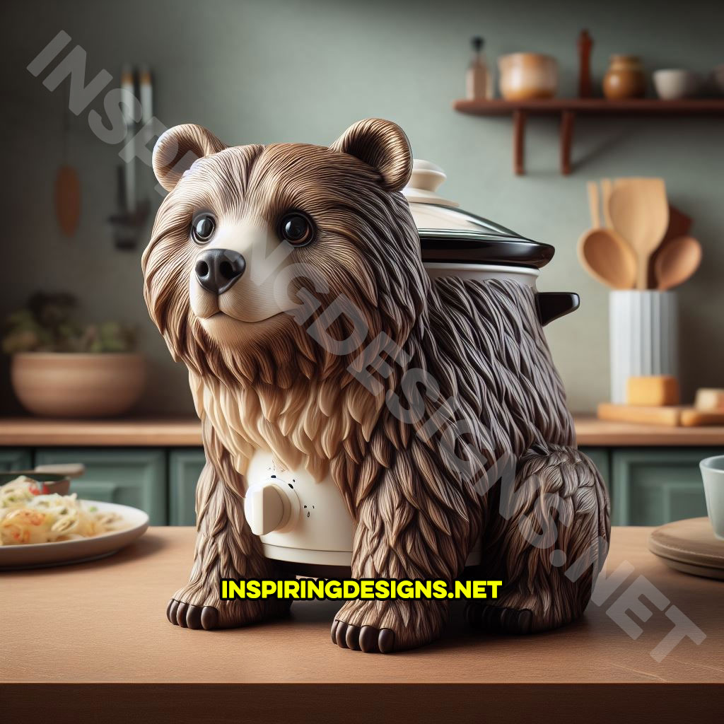 Cute Animal Shaped Slow Cookers - Grizzly Bear Slow Cooker