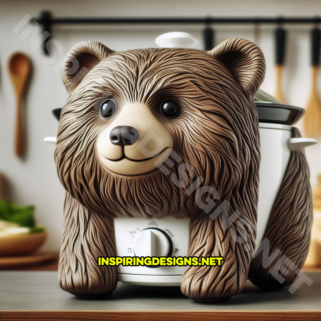 Cute Animal Shaped Slow Cookers - Grizzly Bear Slow Cooker