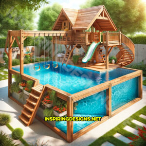 These Backyard Pool Playgrounds Bring the Water Park Right to Your Home