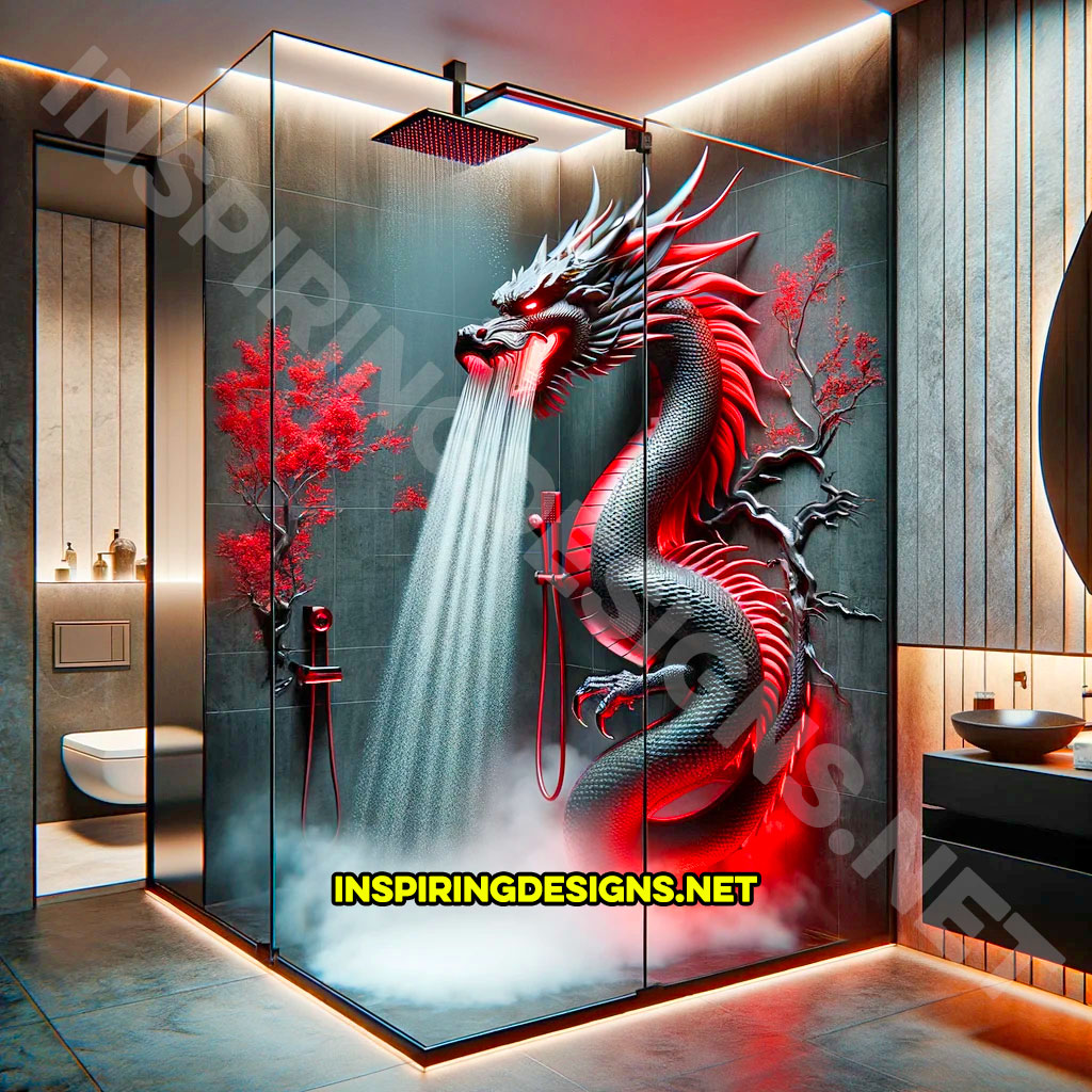 Dragon Steam Showers - Dragon shower head