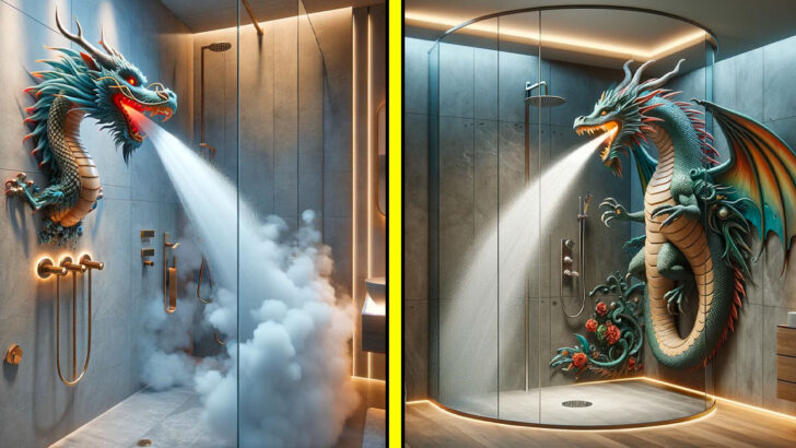 These Dragon Steam Showers Are the Ultimate Home Upgrade for Fantasy Lovers