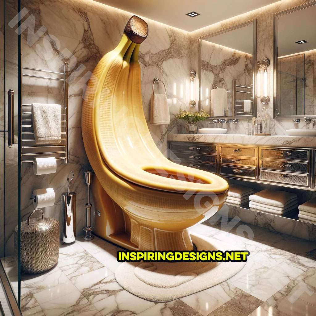 Fruit Toilets - Banana shaped toilet