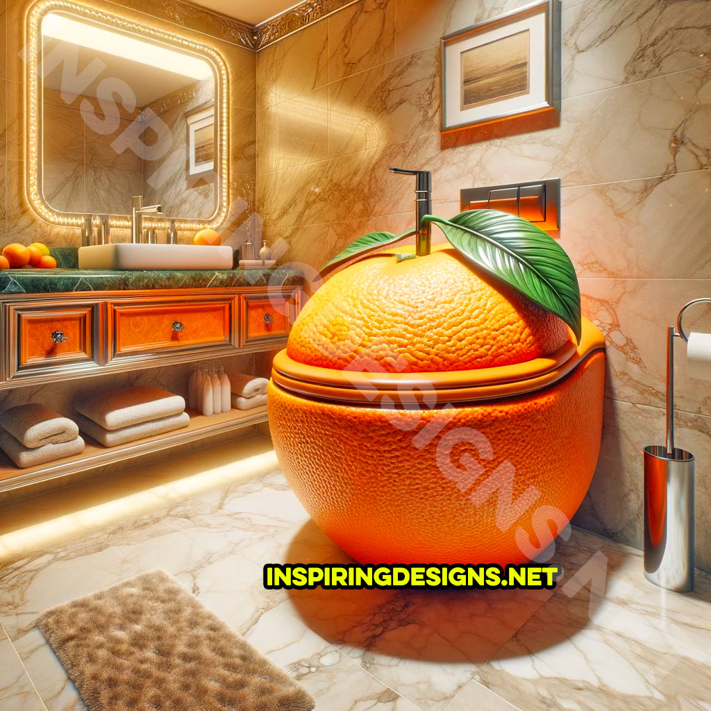 Fruit Toilets - Orange shaped toilet