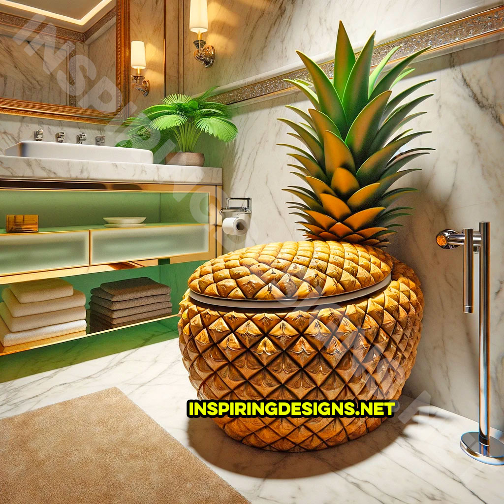 Fruit Toilets - Pineapple shaped toilet