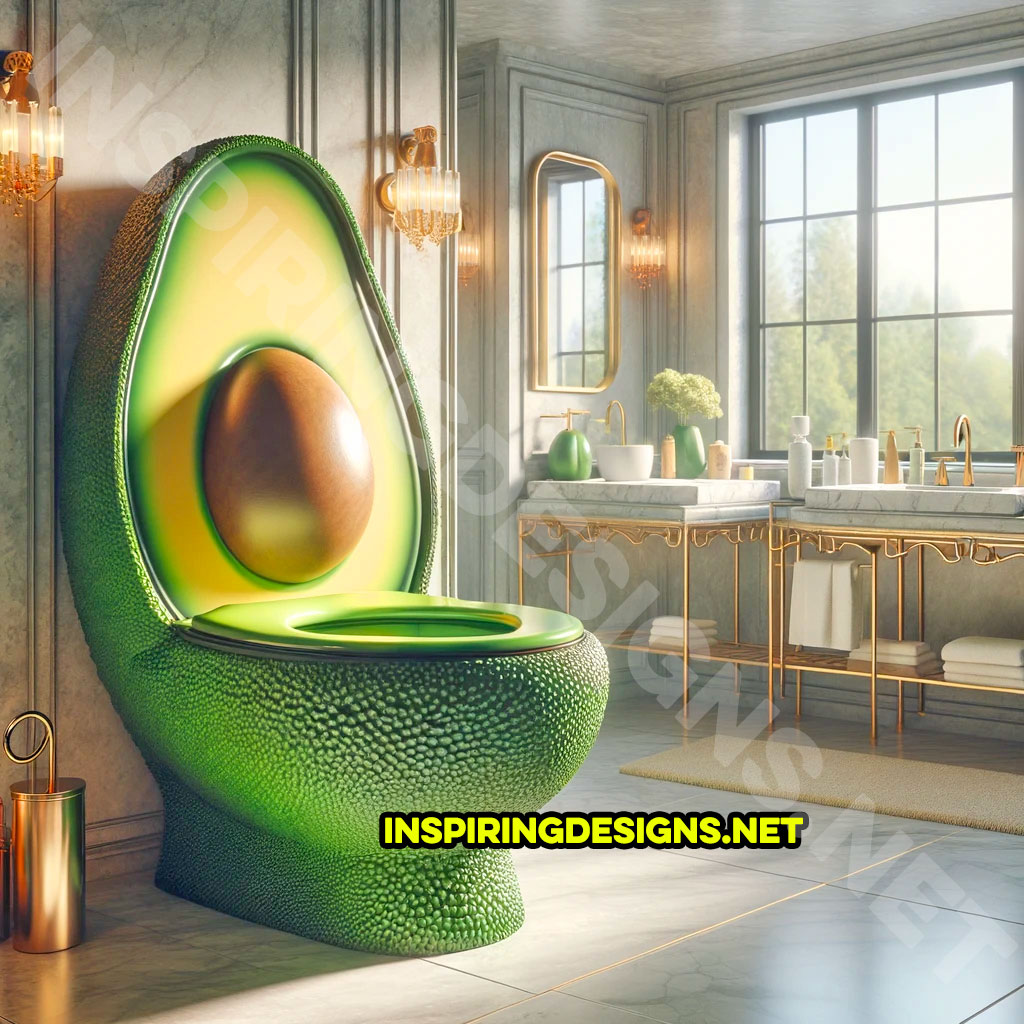 Fruit Toilets - Avocado shaped toilet