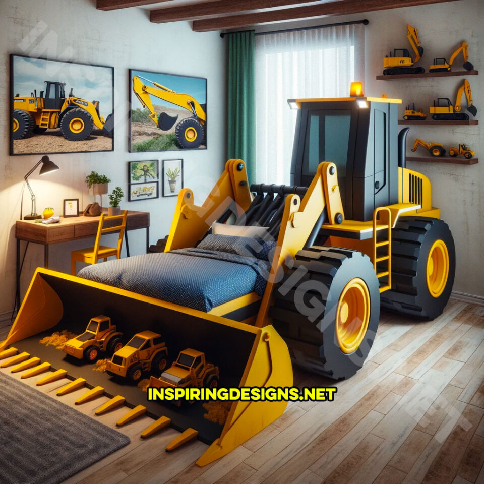 These Heavy Equipment Kids Beds Are Transforming Bedrooms into ...