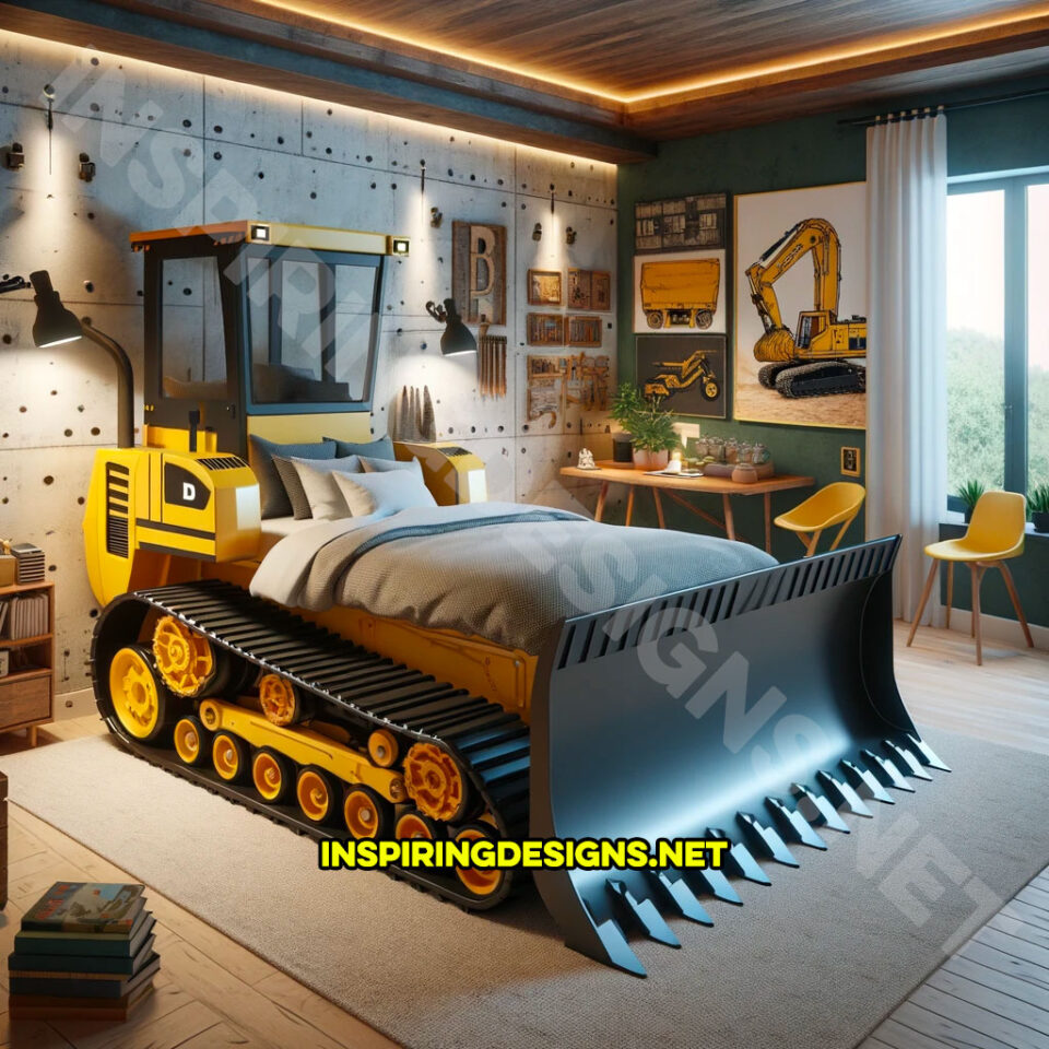 These Heavy Equipment Kids Beds Are Transforming Bedrooms into ...