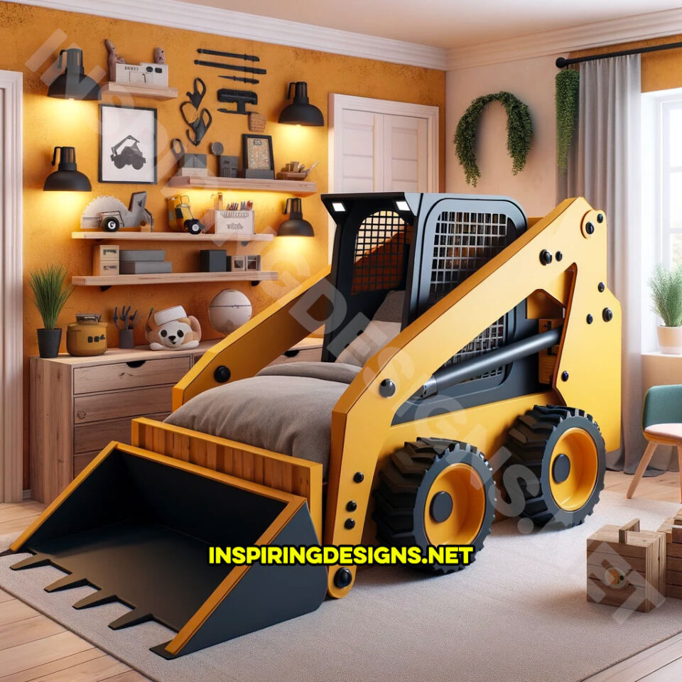 These Heavy Equipment Kids Beds Are Transforming Bedrooms into ...