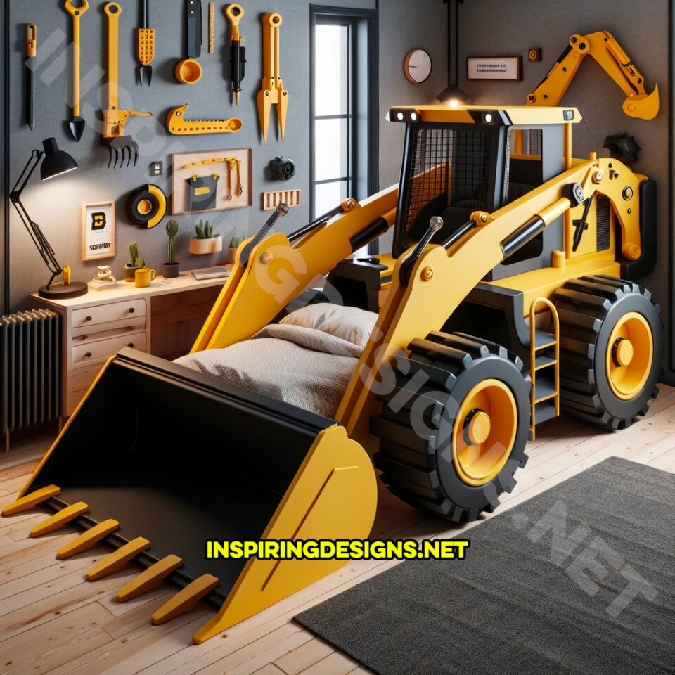 These Heavy Equipment Kids Beds Are Transforming Bedrooms into ...