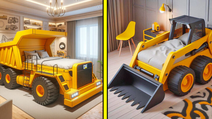 These Heavy Equipment Kids Beds Are Transforming Bedrooms into Construction Sites