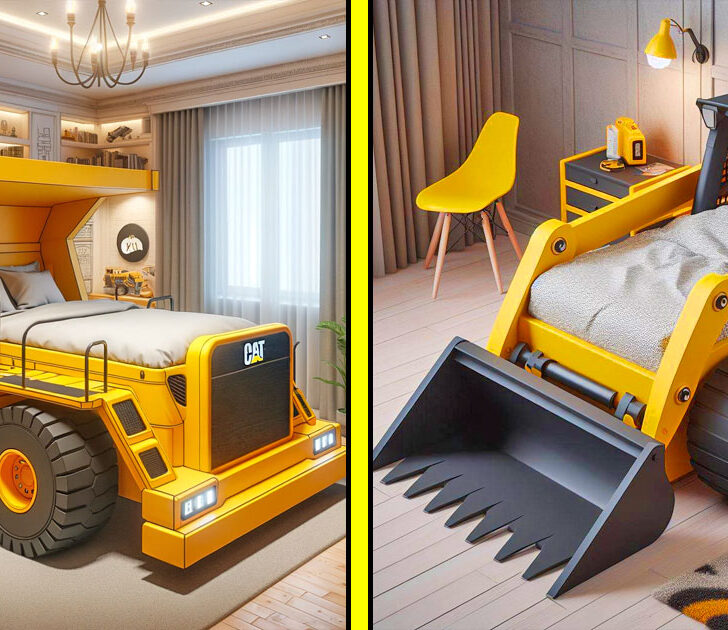 These Heavy Equipment Kids Beds Are Transforming Bedrooms into ...