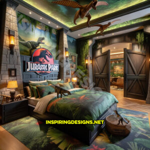 These Jurassic Park Gate Beds Are the Ultimate Bedroom Upgrade for Dino ...