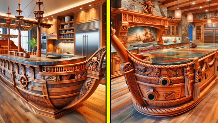 These Pirate Ship Kitchen Islands Bring the High Seas Right to Your Home